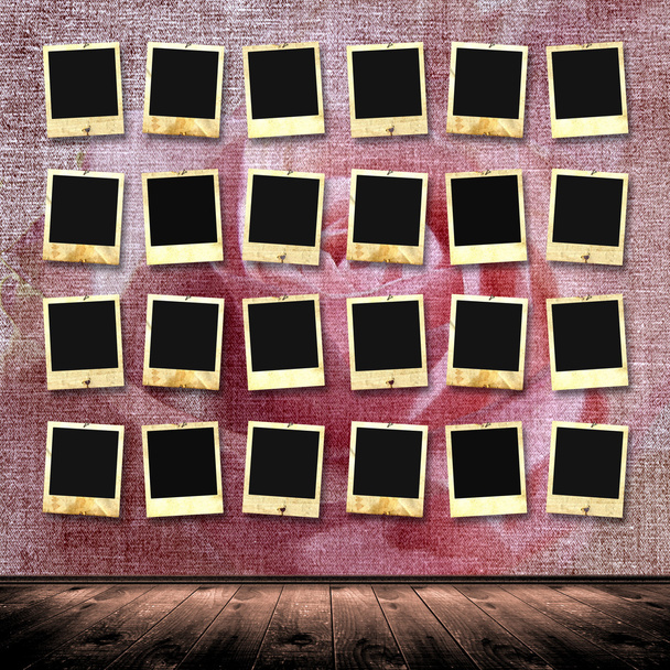 Vintage background with frames for photo. - Photo, image