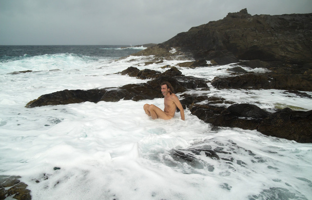 グラン ・ カナリア島、Banaderos エリア、岩のプール - 写真・画像
