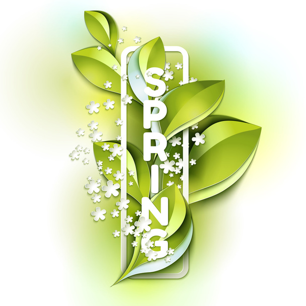 Colorful spring background - Vecteur, image