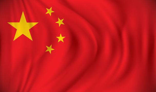 Kína zászlaja - Vektor, kép