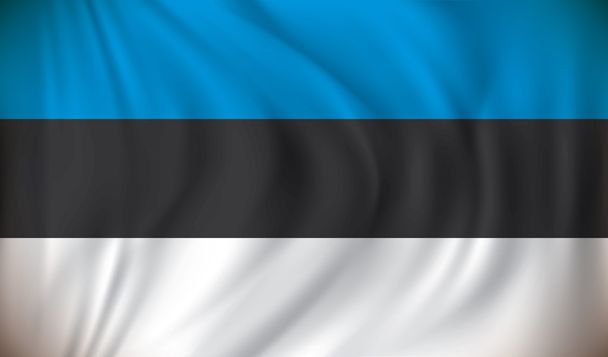 Прапор Естонії
 - Вектор, зображення