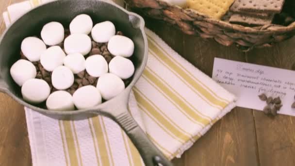 Smores dip with large marshmallows - Footage, Video