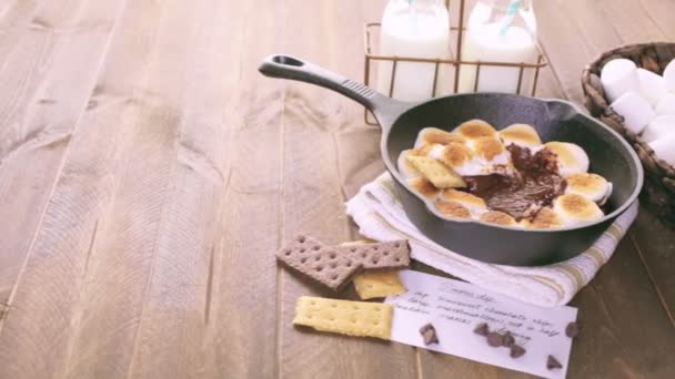 Smores dip and marshmallows - Footage, Video