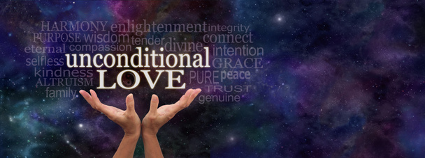 Unconditional Love Word Cloud - Photo, Image