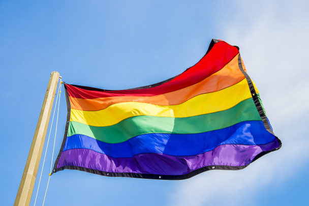γκέι ουράνιο τόξο σημαία - Φωτογραφία, εικόνα