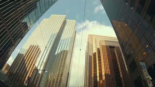 das Finanzviertel mit modernen Gebäuden - Filmmaterial, Video