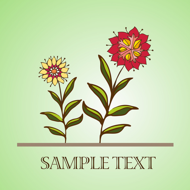 Floral design background - Vector, imagen