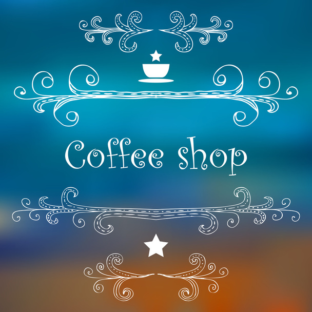 Coffee house background - Вектор,изображение