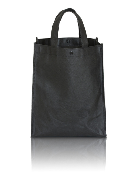 bolso de compras negro sobre fondo blanco
 - Foto, Imagen