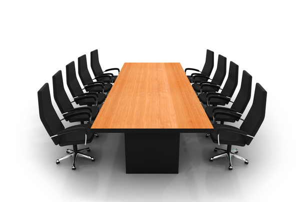 会議用テーブルおよび椅子 - 写真・画像