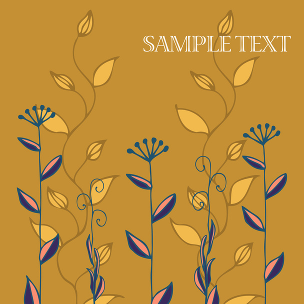 Floral design background - Vector, Image