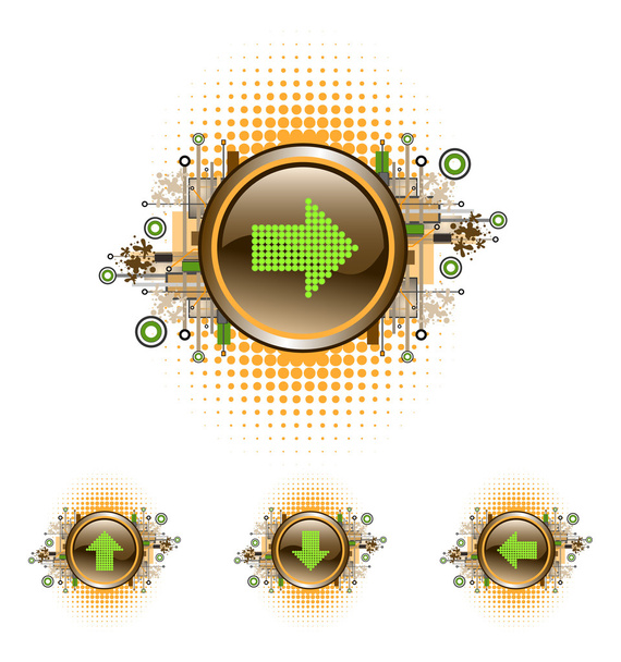 buttons pointer set - Vector, Image