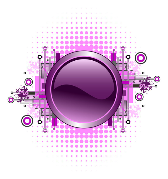 Button background for design - Vector, imagen