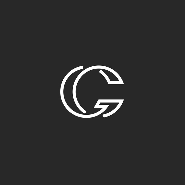 G 文字のモックアップ ロゴ - ベクター画像