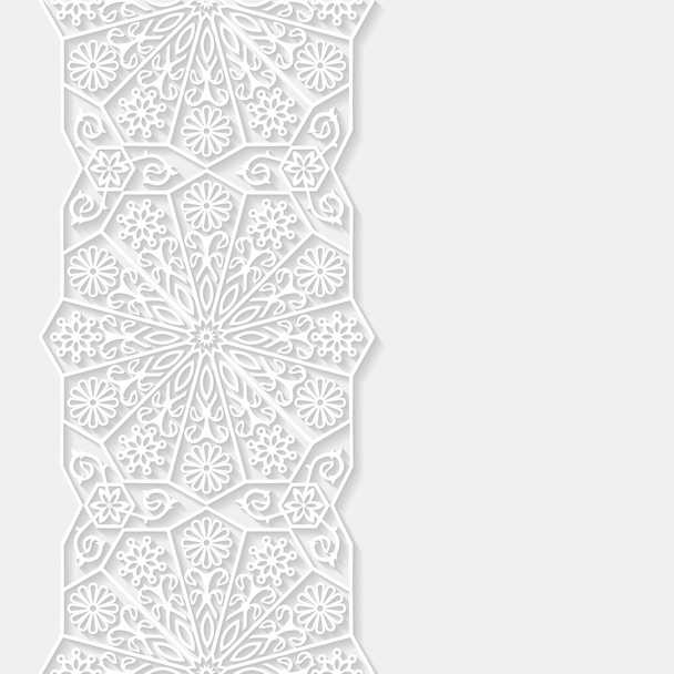 Abstract background with traditional ornament. Vector illustration. - Vector, Image