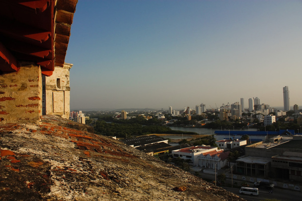 Überblick über Cartagena de Indias, von der Burg aus. Kolumbien - Foto, Bild