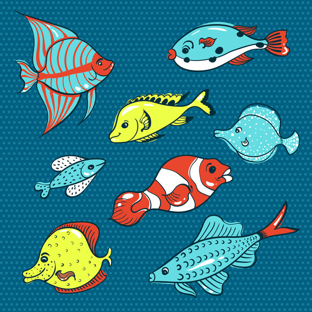 vector fish - Vettoriali, immagini