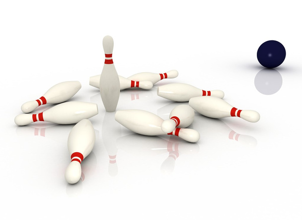Bowling concept - Foto, afbeelding