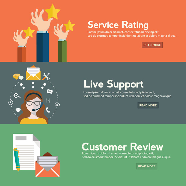 Business customer care service concept - Vector, Image