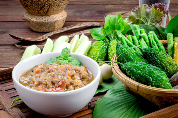 Thai cuisine nam prik  - Fotoğraf, Görsel