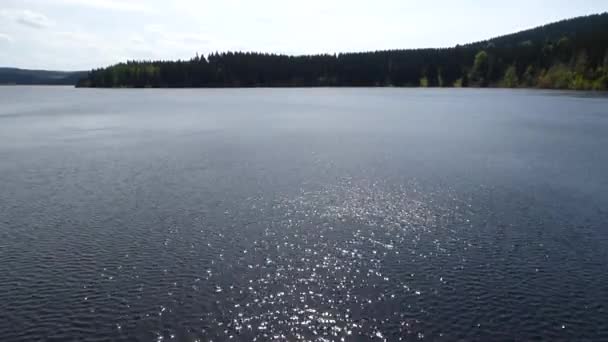Waves on reservoir - Footage, Video