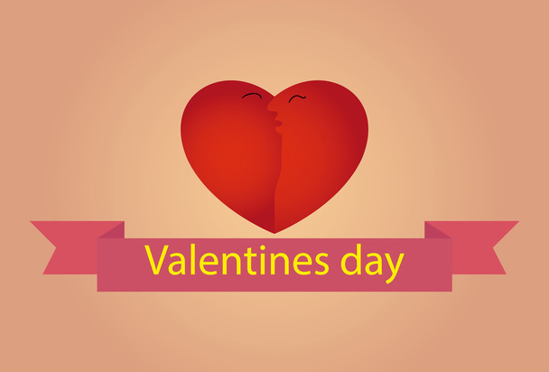 Heart Valentines day - Vector, Image