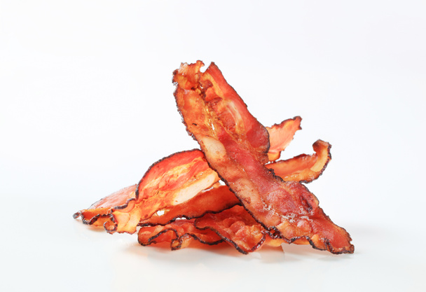 Fried bacon strips - Foto, immagini
