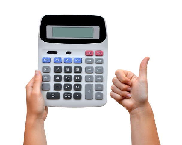 Hand with calculator - Photo, Image