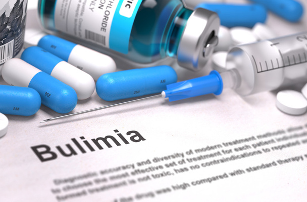Diagnosis - Bulimia. Medical Concept. - Foto, afbeelding