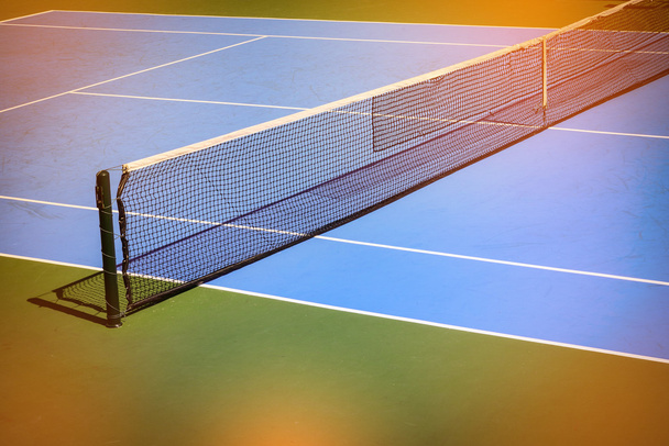 kék és zöld teniszpálya - Fotó, kép