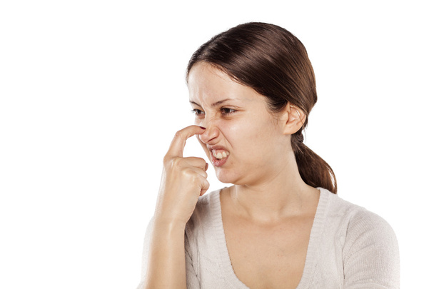 Žena, škrábání nosu - Fotografie, Obrázek