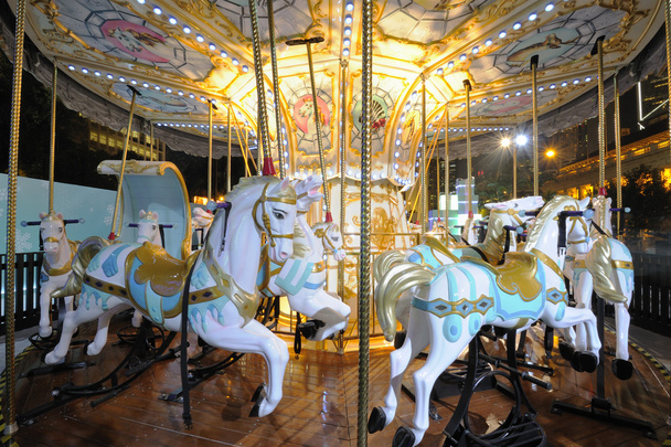 Carrousel at Night - Photo, Image