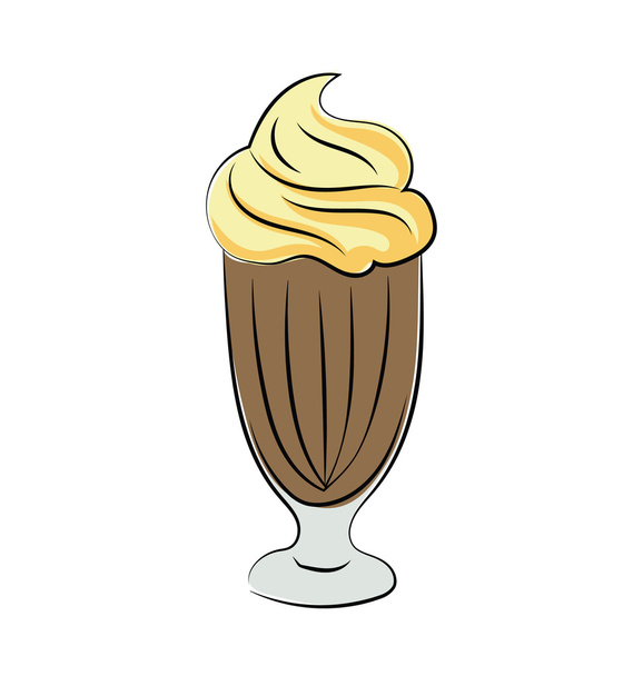 Icona vettoriale disegnata a mano del gelato
 - Vettoriali, immagini