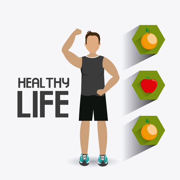 健康的な生活設計 - ベクター画像