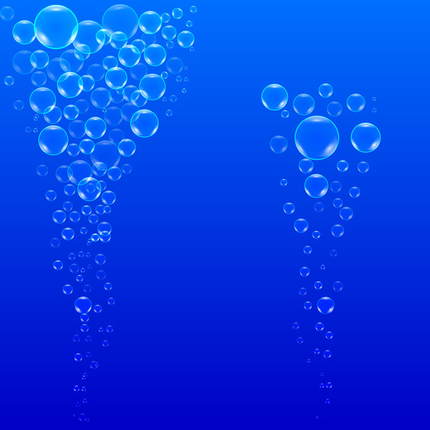  buborékok a fénysugarak - Vektor, kép