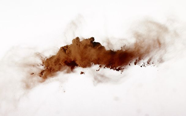 powder explosion isolated on white background - Foto, Imagem