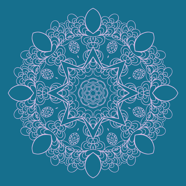 Round lace doily background - Vector, Image
