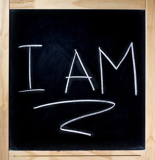 Self Awareness on blackboard isolated - Photo, Image