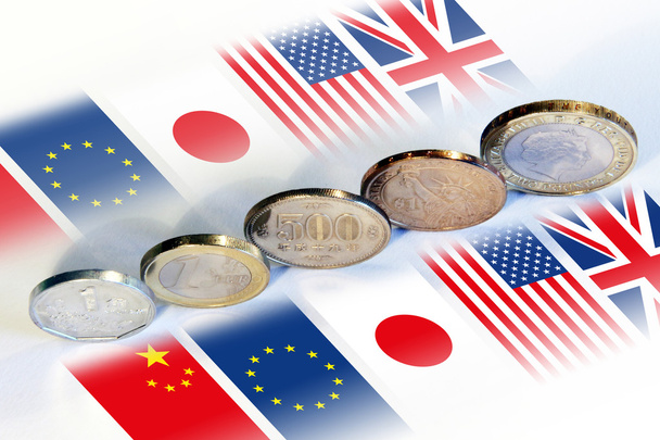 moneda mundial, china, japón, europa, EE.UU., reino unido
 - Foto, Imagen