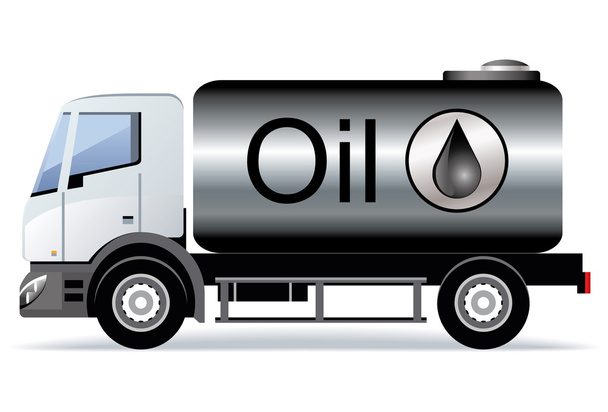 Car transports Oil - Vector, Image