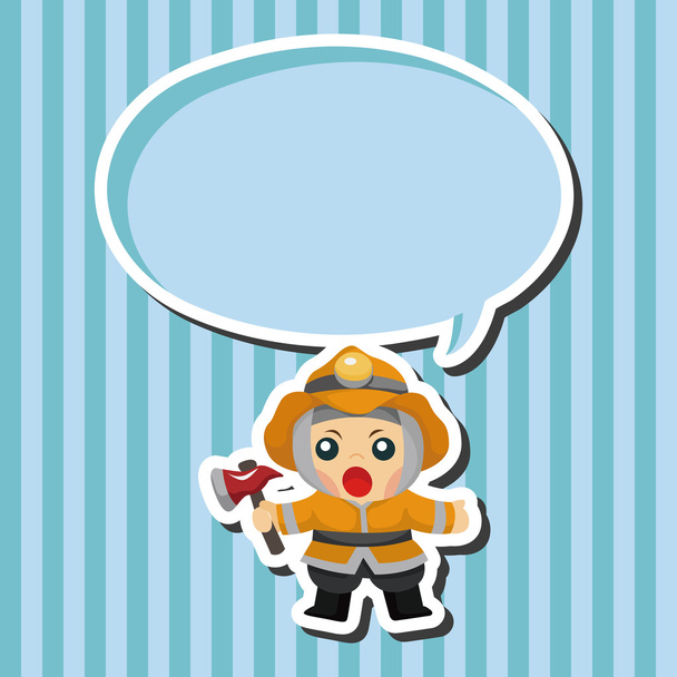 fireman theme elements - Вектор, зображення