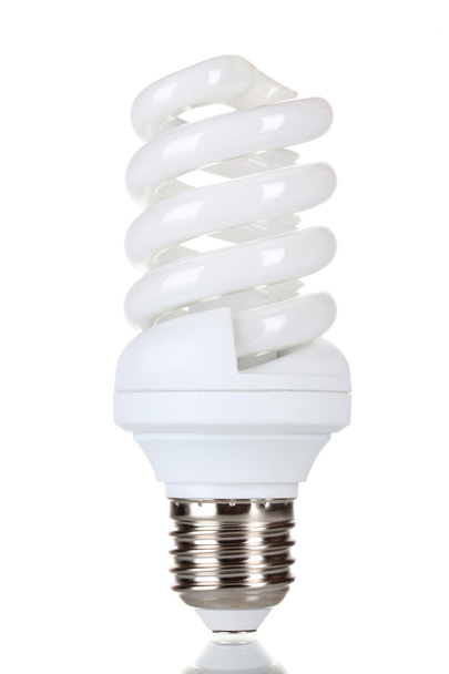 Energy saving lamp isolated on white - Fotó, kép