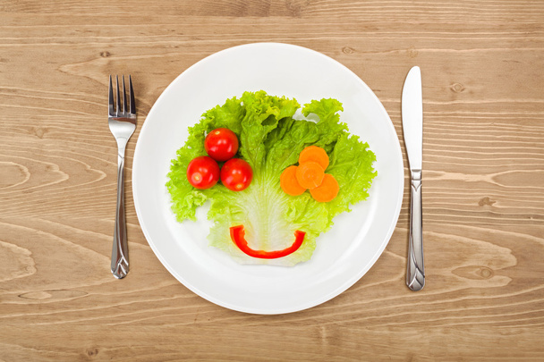 Vegetarian happy meal - Фото, изображение