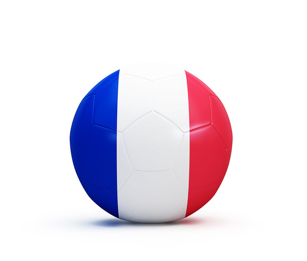 μπάλα ποδοσφαίρου γαλλική σημαία - Φωτογραφία, εικόνα