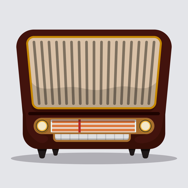 Radio vintage design. - Vector, afbeelding