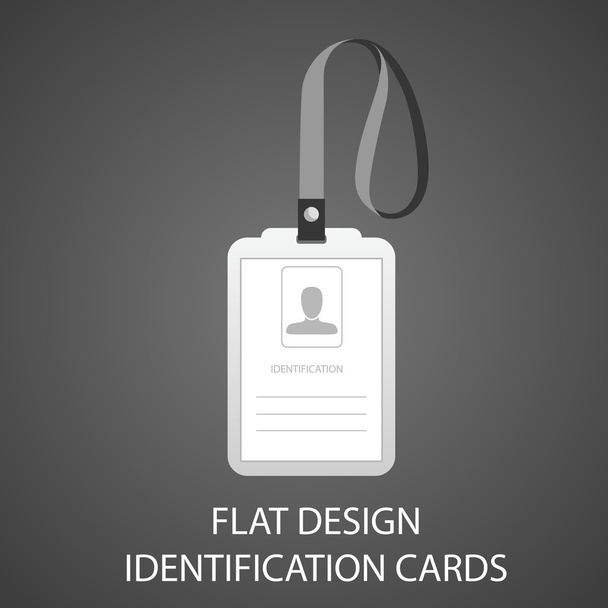 carta d'identità con un pass fotografico in stile piatto
 - Vettoriali, immagini