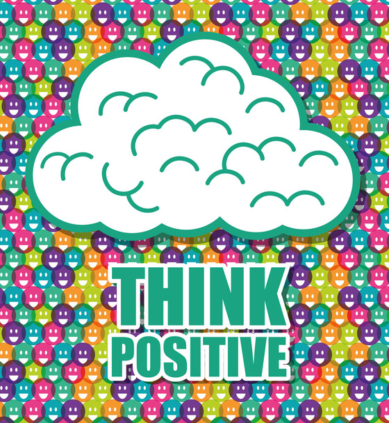 Think positive design. - Vector, Image