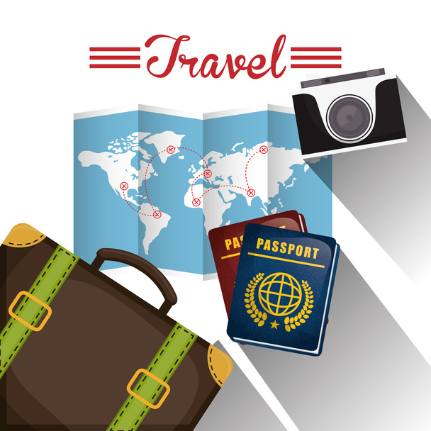 Travel vacation design. - Vector, Image