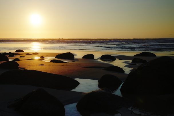 Coucher de soleil sur la côte atlantique
 - Photo, image