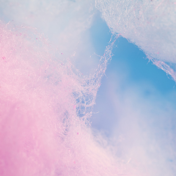 Vintage tone of colorful cotton candy in soft color for backgrou - Foto, Imagem
